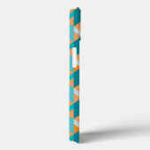 Blauwgroen en Oranje modellen Case-Mate iPhone Case (Achterkant / Rechts)