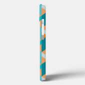 Blauwgroen en Oranje modellen Case-Mate iPhone Case (Achterkant / Links)