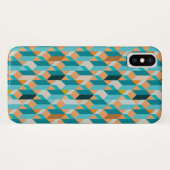 Blauwgroen en Oranje modellen Case-Mate iPhone Case (Achterkant (horizontaal))