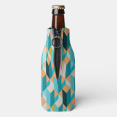 Blauwgroen en Oranje modellen Flesjeskoeler (Fles Achterkant)