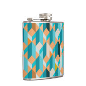 Blauwgroen en Oranje modellen Heupfles (Rechts)