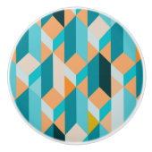 Blauwgroen en Oranje modellen Keramische Knop (Voorkant)