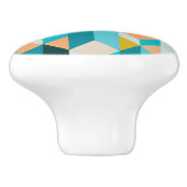 Blauwgroen en Oranje modellen Keramische Knop (Zijkant)