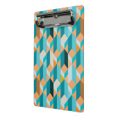 Blauwgroen en Oranje modellen Mini Klembord (Angled2)