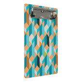 Blauwgroen en Oranje modellen Mini Klembord (Schuin)