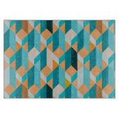 Blauwgroen en Oranje modellen Snijplank (Voorkant)