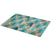 Blauwgroen en Oranje modellen Snijplank (Hoek)