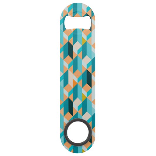 Blauwgroen en Oranje modellen Speed Flessenopener (Achterkant)