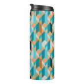 Blauwgroen en Oranje modellen Thermosbeker (Geroteerd rechts)