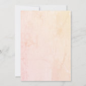 Blauwgroen en Oranje uitnodiging voor weduwen (Achterkant)