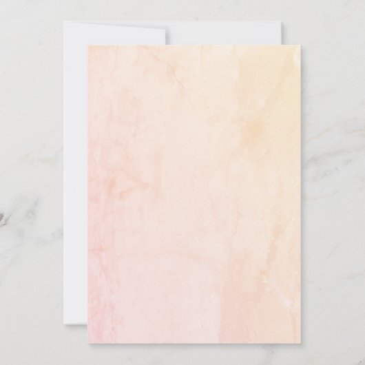 Blauwgroen en Oranje uitnodiging voor weduwen (Achterkant)