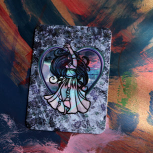 Blauwgroen en Paars Belly Dancer Love Heart Notitiekaartje