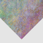 Blauwgroen en Paarse Abstracte Peacock-kleuren ont Tissuepapier (Detail)