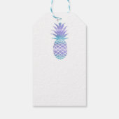Blauwgroen en Paarse ananas van Aqua Cadeaulabel (Achterkant)