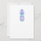 Blauwgroen en Paarse ananas van Aqua Kaart (Achterkant)