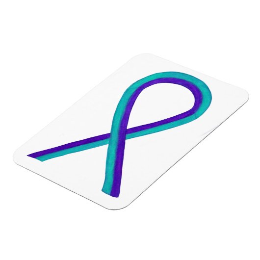 Blauwgroen en Paarse bewustwording Magneet (Linkerzijde)