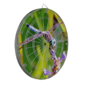 Blauwgroen en paarse dragonvlieg dartbord (Voorkant Links)