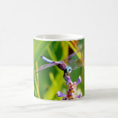 Blauwgroen en paarse dragonvlieg koffiemok (Center)