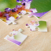 Blauwgroen en paarse dragonvlieg legpuzzel (Zijkant)