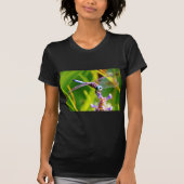 Blauwgroen en paarse dragonvlieg t-shirt (Voorkant)