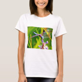 Blauwgroen en paarse dragonvlieg t-shirt (Voorkant)