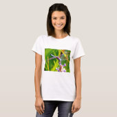 Blauwgroen en paarse dragonvlieg t-shirt (Voorkant volledig)