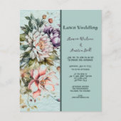 BLAUWGROEN en Paarse Floral Wedding (Voorkant)