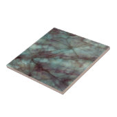 Blauwgroen en Paarse fluorite marmer Tegeltje (Zijkant)