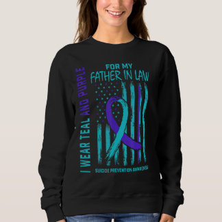 Blauwgroen en Paarse Suicide Awareness Shirt Vader