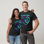 Blauwgroen en Paarse Suicide Prevention Awareness T-shirt (Unisex)