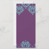 Blauwgroen en Paarse uitnodiging tot weddenschappe (Achterkant)