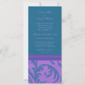 Blauwgroen en Paarse uitnodigingen tot vernieuwing (Achterkant)