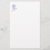 Blauwgroen en Paarse ventilator, DIY-naam en -beri Briefpapier (Achterkant)