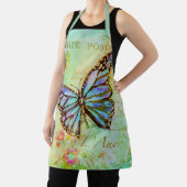 Blauwgroen en paarse vlinder schort (Insitu)