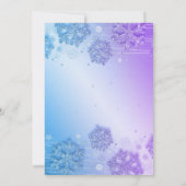 Blauwgroen en Paarse wintersweet 16 glitter Sparkl Kaart (Achterkant)