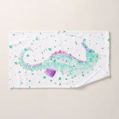 Blauwgroen en Paarse zeepaardjes Bad Handdoek (Handdoek)