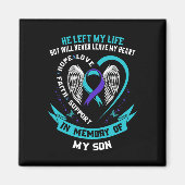 Blauwgroen en Paarse zelfmoordbewustwording in het Magneet (Voorkant)