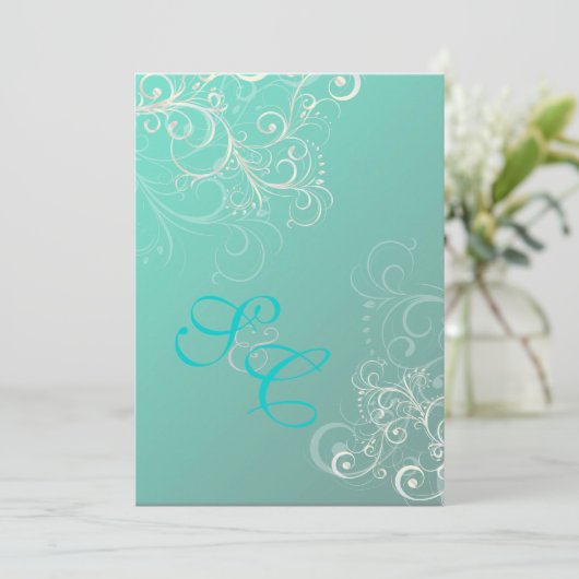 Blauwgroen en parelzwammen Weddenschappen Kaart (Staand voorkant)