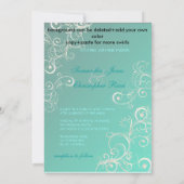 Blauwgroen en parelzwammen Weddenschappen Kaart (Achterkant)