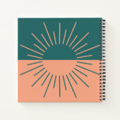 Blauwgroen en Perzik Sun BossLady Regels #4 Notitieboek (Achterkant)