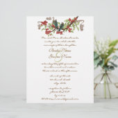 Blauwgroen en rode bruiloft uitvindingen (Staand voorkant)