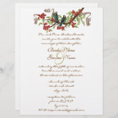 Blauwgroen en rode bruiloft uitvindingen (Voorkant / Achterkant)