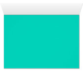 Blauwgroen en rode rozen Sugar Skulls Drink Kaart (Binnen Horizontaal (Onder))