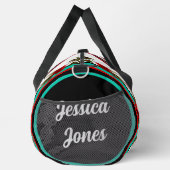 Blauwgroen en rode rozen Sugar Skulls Plunjezak (Rechts)