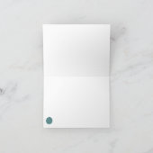 Blauwgroen en roest gevogelte kippenhoed Kaart (Binnen)