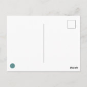 Blauwgroen- en roestgaren Briefkaart van kippen (Achterkant)