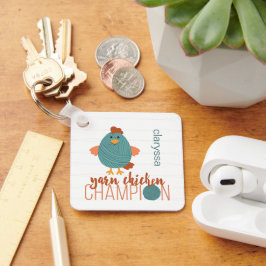 Blauwgroen- en roestgaren kippen, Sleutelhanger