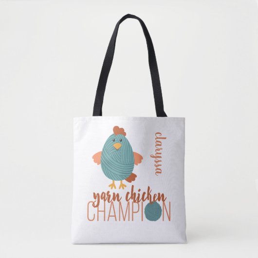 Blauwgroen- en roestgaren tote bag (Voorkant)