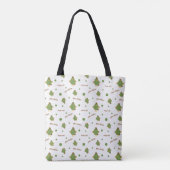 Blauwgroen- en roestgaren tote bag (Achterkant)