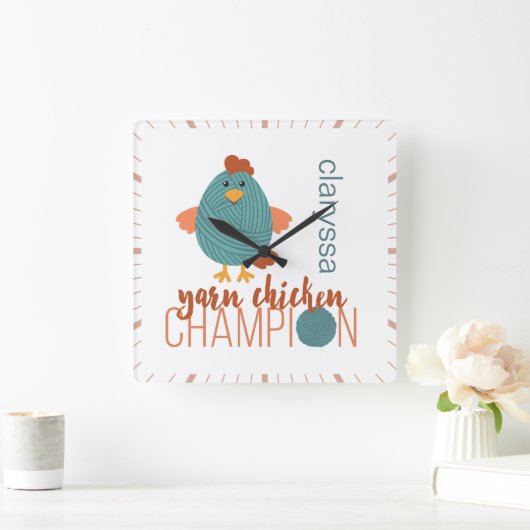 Blauwgroen- en roestgaren vierkante klok (Huis)